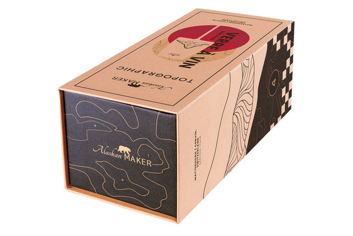 Coffret verre à vin Alaskan Maker Topographic Mont Cervin