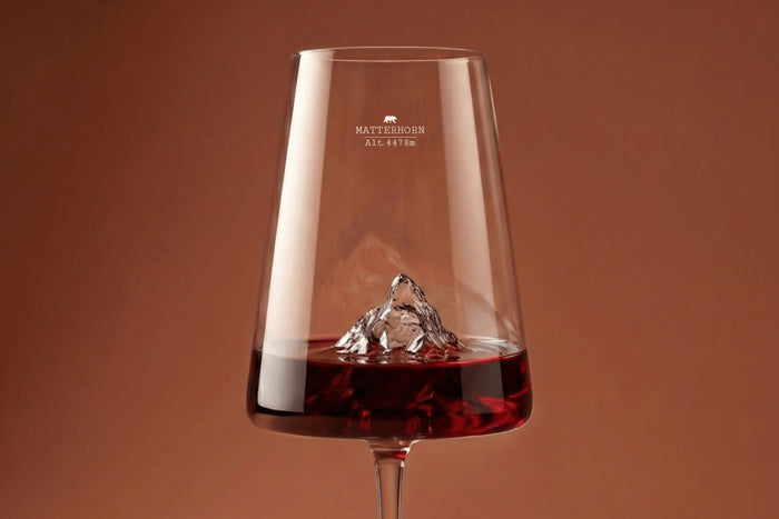 Coffret verre à vin Alaskan Maker Topographic Mont Cervin