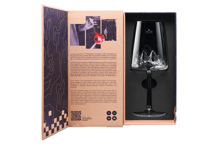 Coffret verre à vin Alaskan Maker Topographic Tre Cime di Lavaredo