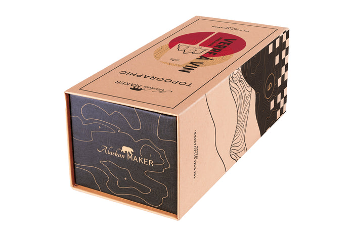 Coffret verre à vin Alaskan Maker Topographic Tre Cime di Lavaredo