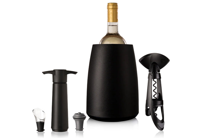Coffret Vin Elégant Vacu Vin 5 accessoires