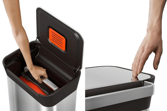 Compacteur à déchets Joseph Joseph Titan 30L en acier inoxydable