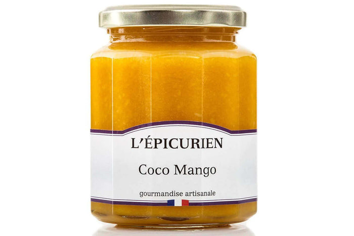Confiture Coco Mango L'Épicurien fabriquée en France 320g