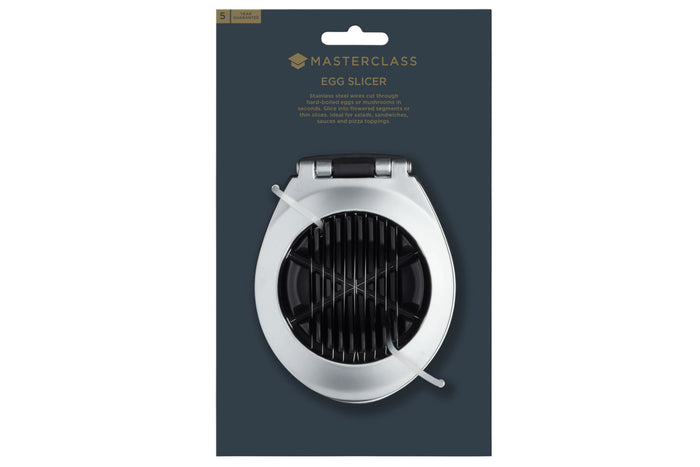 Coupe-oeufs 2 en 1 MasterClass Deluxe en inox et polymère