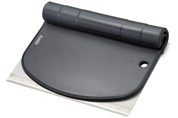 Coupe-pâte Gefu Dutto 2-en-1 en acier inox et polymère noir