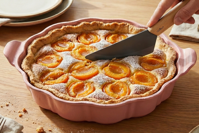 Coupe-tarte anti-rayure Cookut pour plat à tarte Le Formidable