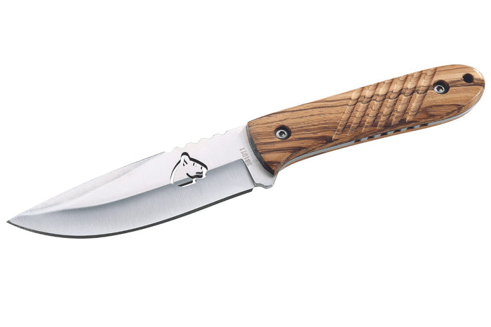 Couteau PUMA-TEC 381011 lame inox 10cm manche en zebrano avec son étui