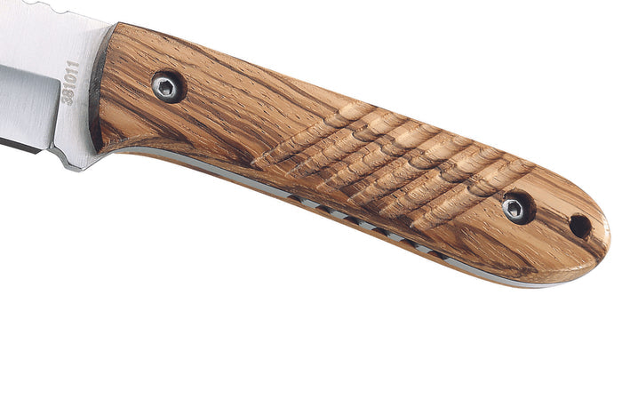 Couteau PUMA-TEC 381011 lame inox 10cm manche en zebrano avec son étui
