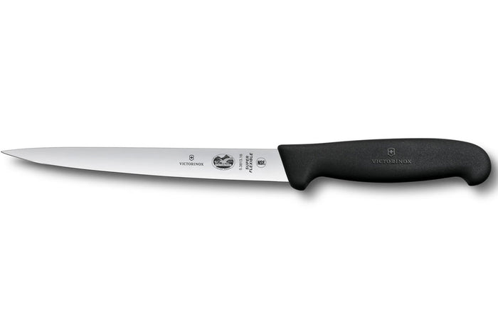 Couteau à dénerver/filet de sole Victorinox lame super flexible 18cm manche fibrox noir