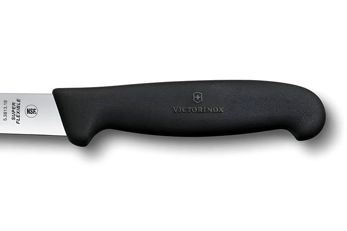 Couteau à dénerver/filet de sole Victorinox lame super flexible 18cm manche fibrox noir