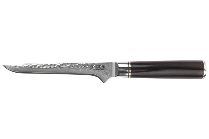 Couteau à désosser 15cm Fukito Ébène Damas martelé