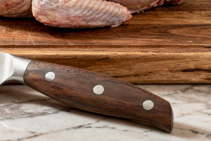 Couteau à désosser 16cm Guillaume Leonard Cuistot en acier inoxydable et bois de santal rouge