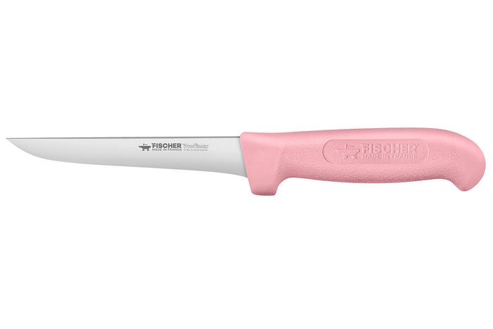 Couteau à désosser Fischer Creative Chef 14cm manche surmoulé rose
