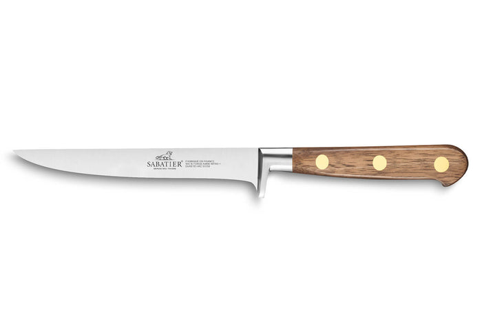 Couteau à désosser forgé Sabatier Perigord lame 13cm manche en noyer