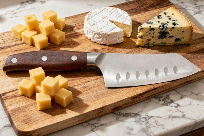 Couteau à fromage 12cm Guillaume Leonard Cuistot en acier inoxydable et bois de santal rouge