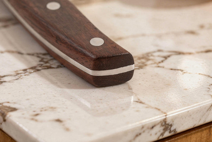 Couteau à fromage 12cm Guillaume Leonard Cuistot en acier inoxydable et bois de santal rouge
