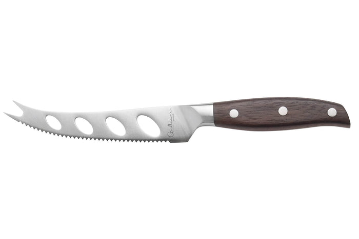 Couteau à fromage 13cm Guillaume Leonard Cuistot en acier inoxydable et bois de santal rouge