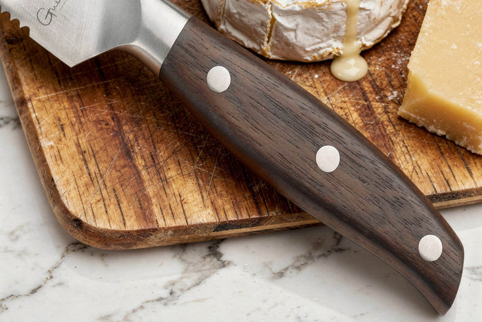 Couteau à fromage 13cm Guillaume Leonard Cuistot en acier inoxydable et bois de santal rouge