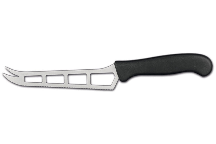 Couteau à fromage professionnel Ambrogio Sanelli Supra ajouré noir 14cm