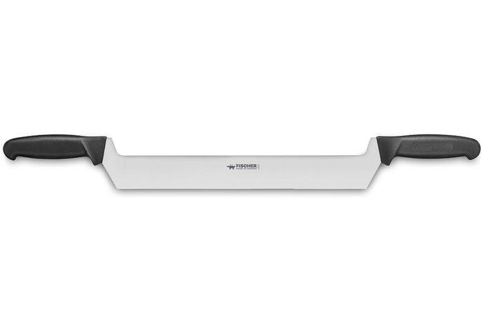 Couteau à fromage professionnel Fischer lame fine 33cm 2 manches noirs