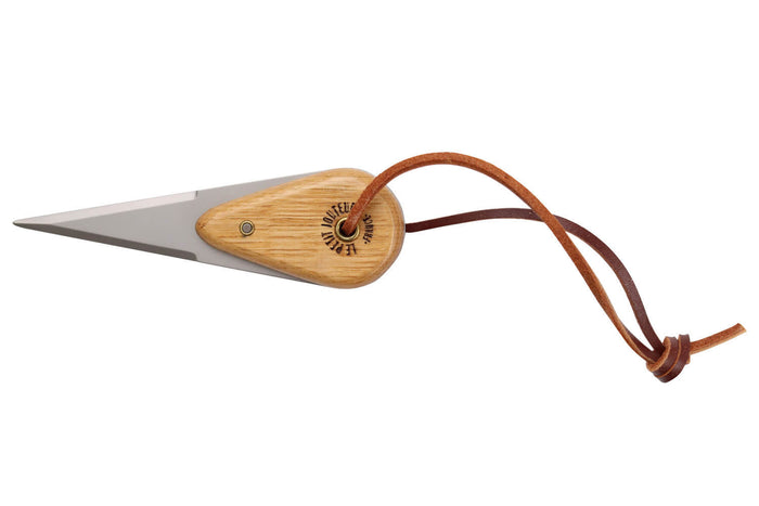 Couteau à huître Le Petit Jouteur en chêne blanc avec pochon et bourriche individuelle
