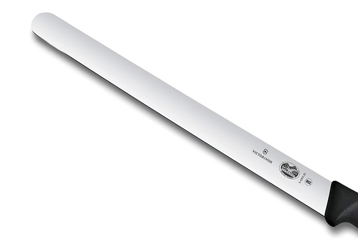 Couteau à jambon Victorinox lame lisse 30cm manche fibrox noir