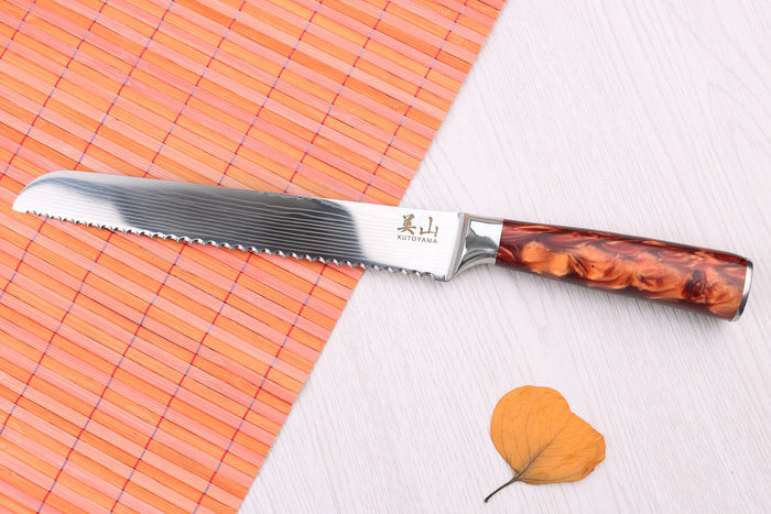 Couteau à pain 20cm Kutoyama Red Flame
