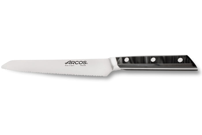 Couteau à pain Arcos Eclipse lame dentée 20cm manche acrylique noir nacré