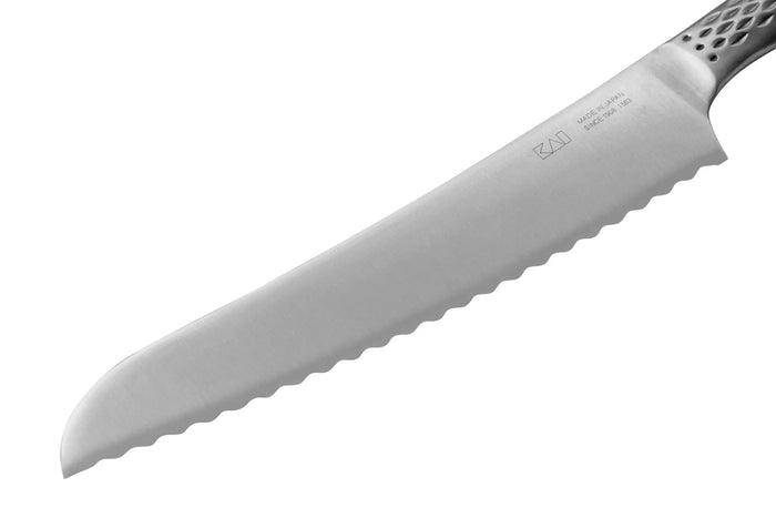 Couteau à pain japonais Kai Seki Shoso lame dentelée 21cm