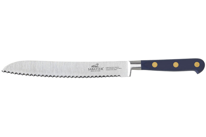 Couteau à pain Sabatier Idéal Bleu Abysse 100% forgé lame 20cm