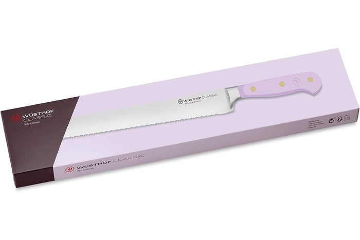 Couteau à pain Wusthof Classic Colour Purple Yam forgé lame micro-dentelée 23cm