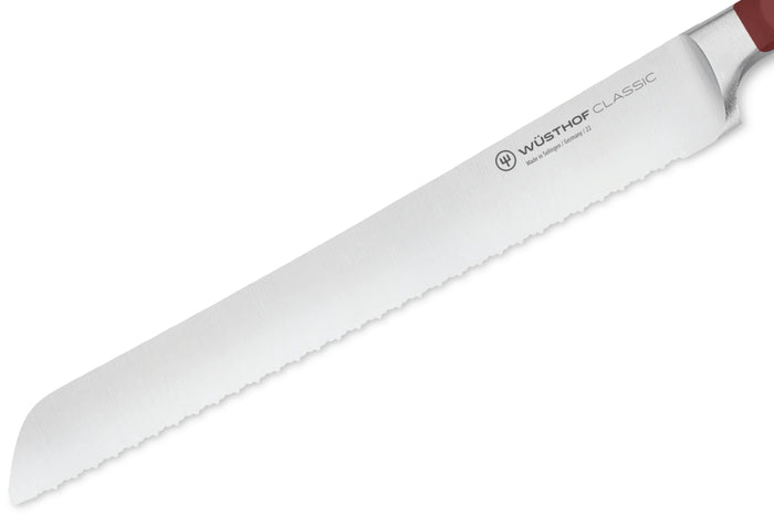 Couteau à pain Wusthof Classic Colour Tasty Sumac forgé lame micro-dentelée 23cm