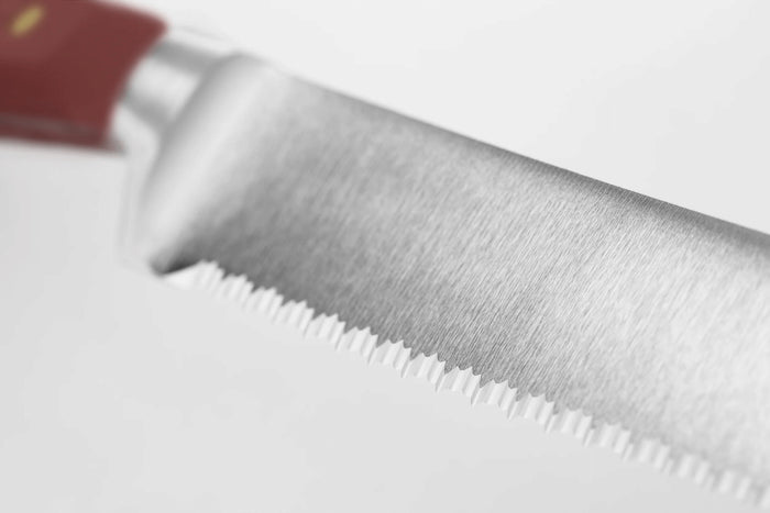 Couteau à pain Wusthof Classic Colour Tasty Sumac forgé lame micro-dentelée 23cm