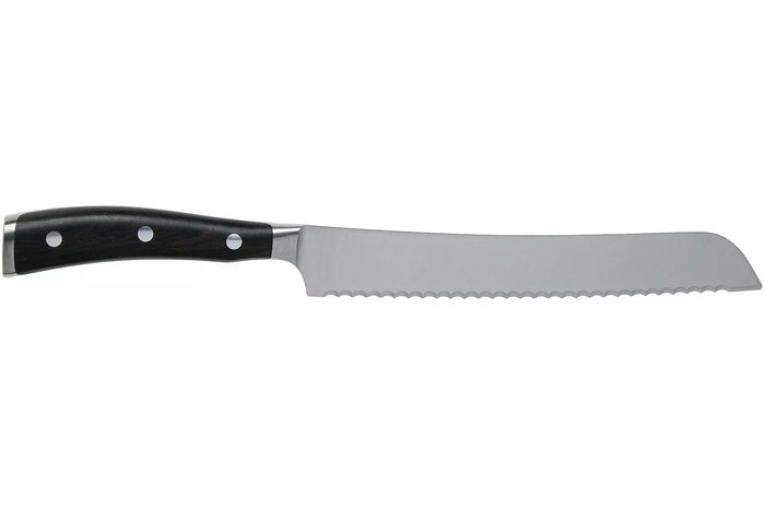 Couteau à pain Wüsthof Ikon forgé 20cm en bois de grenadille