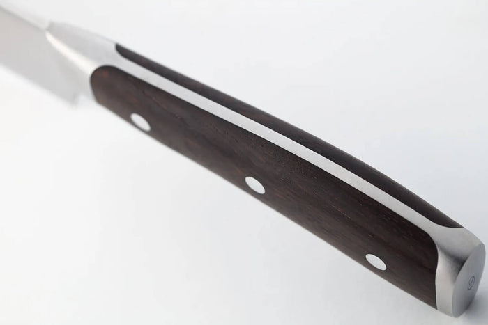 Couteau à pain Wüsthof Ikon forgé 23cm en bois de grenadille