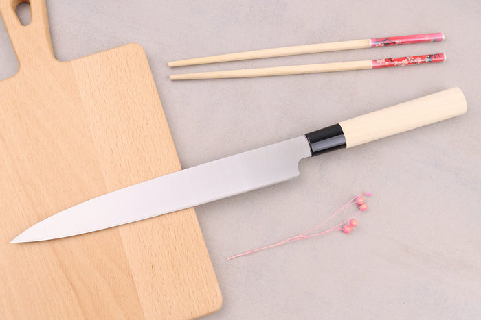 Couteau à sashimi 24cm japonais Satake Cutlery manche en magnolia