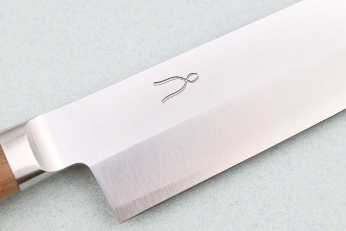 Couteau à sashimi japonais forgé Tadafusa Hocho Kobo lame SLD 3 couches 21cm manche en noyer
