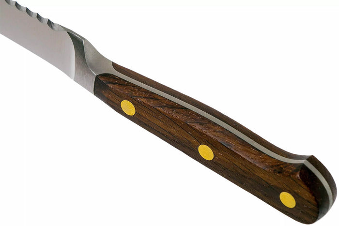 Couteau à saucisson Wüsthof Crafter forgé 14cm en chêne fumé