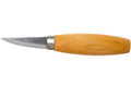 Couteau à sculpter Mora 120 106.1600 lame carbone laminé 6cm manche bouleau + étui