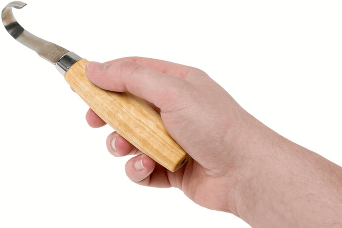 Couteau à sculpter Mora 162 double tranchant 13446 lame inox 5,5cm manche bouleau