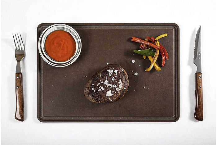 Couteau à steak Arcos Gregorio manche bois lame crantée 11cm