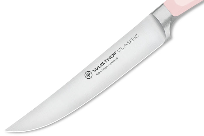 Couteau à steak Wusthof Classic Colour Pink Himalayan Salt forgé lame 12cm