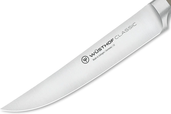 Couteau à steak Wusthof Classic Colour Velvet Oyster forgé lame 12cm