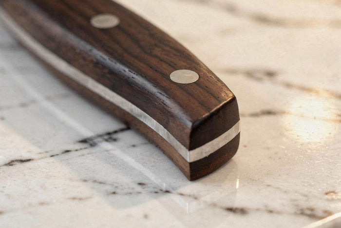 Couteau à surgelés 20cm Guillaume Leonard Cuistot en acier inoxydable et bois de santal rouge