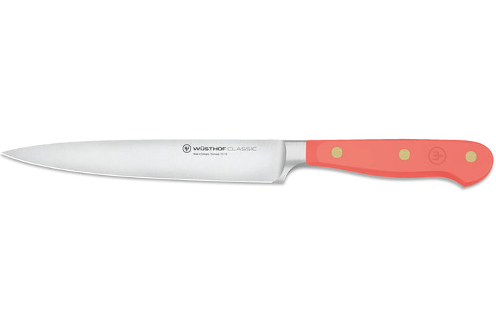 Couteau à trancher Wusthof Classic Colour Coral Peach forgé lame 16cm