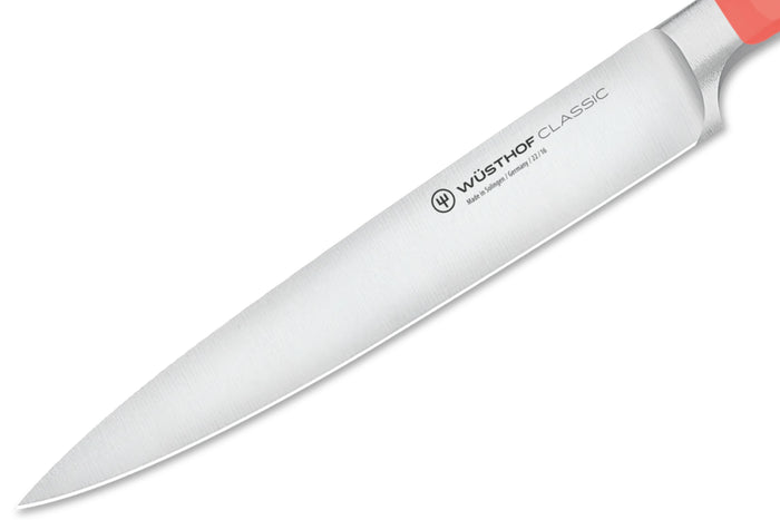 Couteau à trancher Wusthof Classic Colour Coral Peach forgé lame 16cm