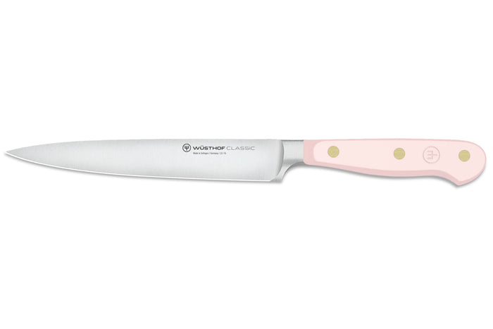 Couteau à trancher Wusthof Classic Colour Pink Himalayan Salt forgé lame 16cm