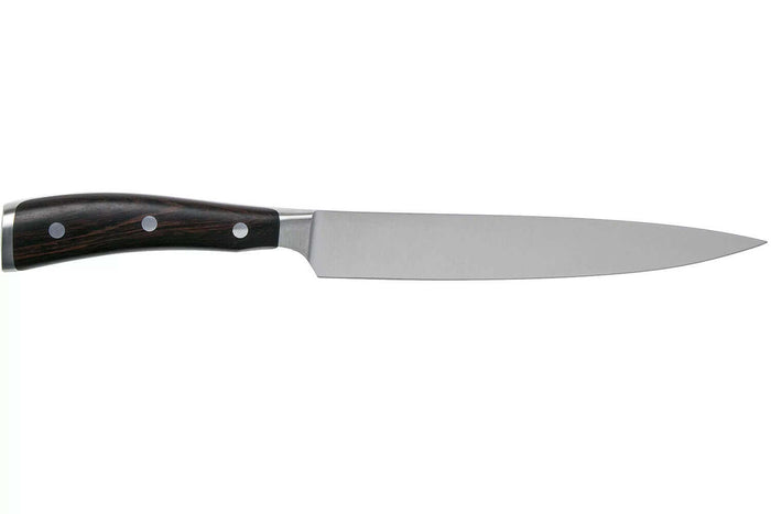 Couteau à trancher/universel Wüsthof Ikon forgé 16cm en bois de grenadille
