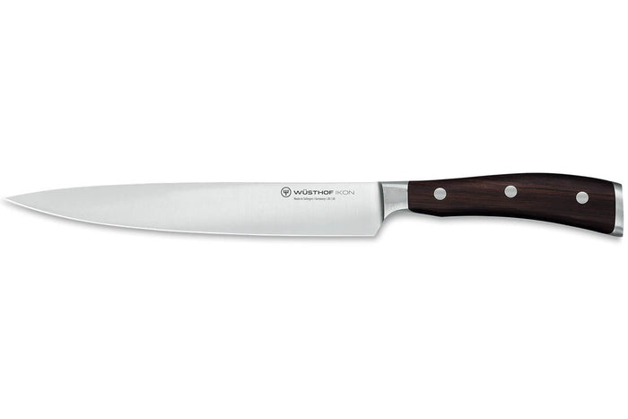 Couteau à trancher/universel Wüsthof Ikon forgé 20cm en bois de grenadille