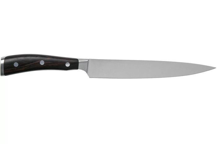 Couteau à trancher/universel Wüsthof Ikon forgé 20cm en bois de grenadille